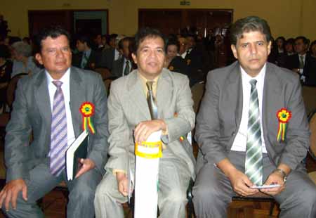 Alcalde, Angel Cosio y Subprefecto Agustín Vargas
