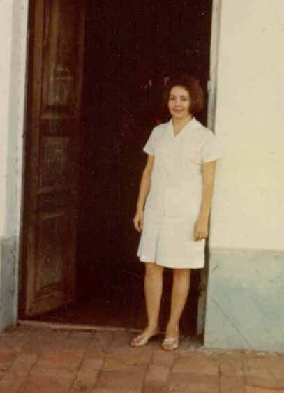 Muchi Abitn Agente del Banco agrícola foto tomada en 1965 por Judy Herr voluntaria del Cuerpo de Paz