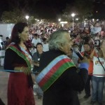 Alicia Inchauste, presidenta del Concejo y el alcalde Mauro Cambero